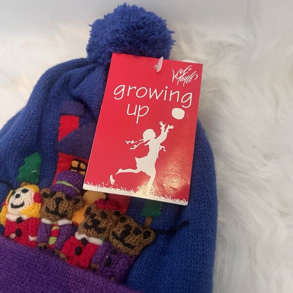 NOS VTG Lord & Taylor Child’s Goldilocks Three Bears Knit Cap With Pom-Pom Top - Picture 4 of 9